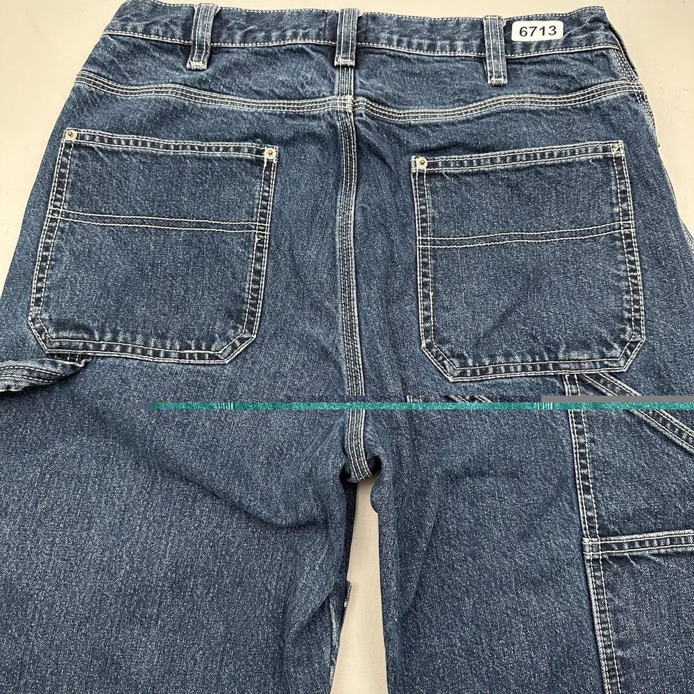BDG Urban Outfitters Double Knee Carpenter Pants Men Fits 31x30 Blue Jeans Baggy